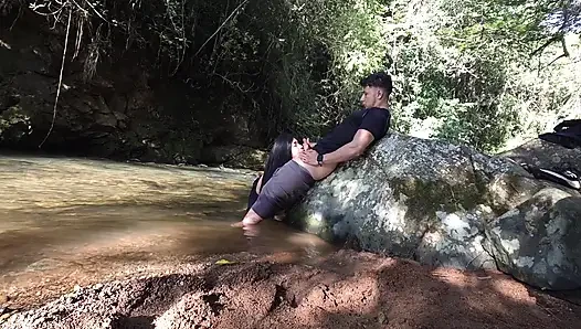 FINAL PART I go out to explore nature I found a guy and I ask him to fuck my ass and he gives me a delicious fuck and his milk has a taste