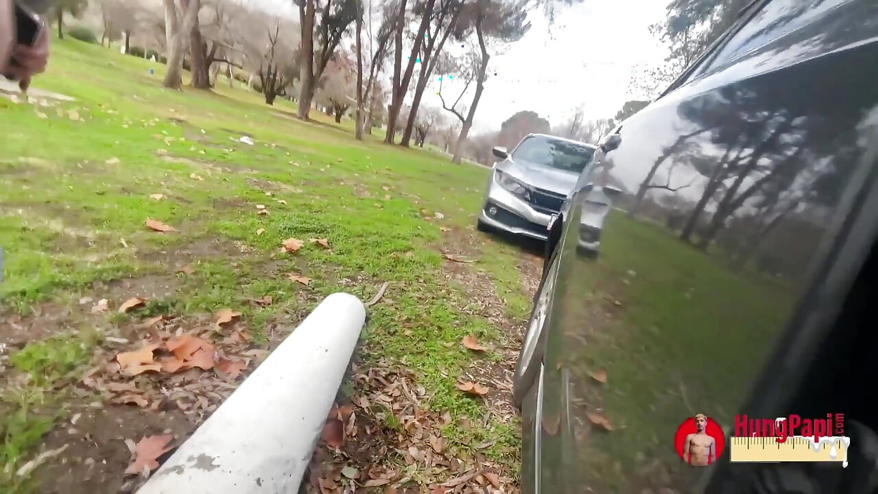 Sucking Big Uncut Cock Hung Papi Caught!