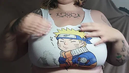 Cutting My Shirt so It Can Fit Them Better (sfw)