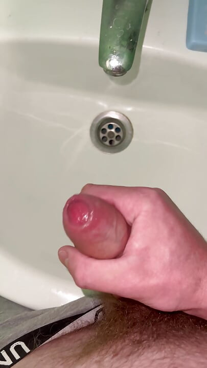 Masturbating in the bathroom