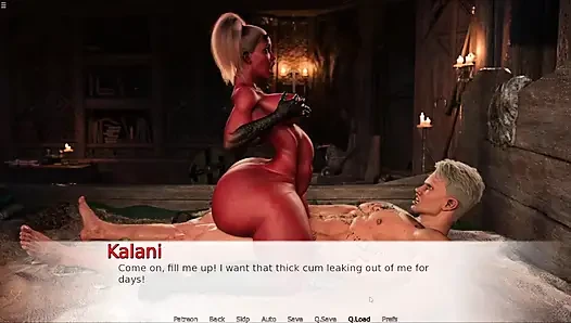 BBW Red Skin Evil Girl Riding Monster Cock And Giving Deepthroat Blowjob