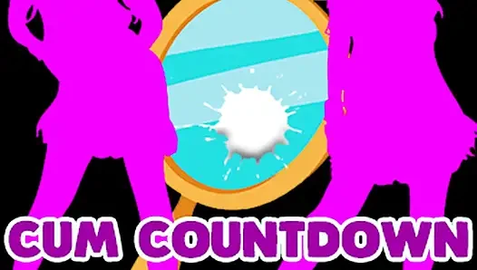 Cum Countdown Cum Mirrror with 2 Dressed Girls