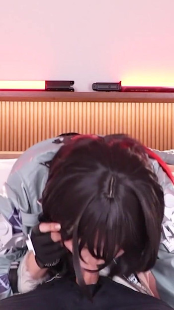 Spectacular moment from "Face Sitting Zenless Zone Zero Jane Doe Cosplayer, Asian Hentai Shemale Cosplay 8"