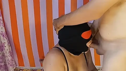 Amateur Indian Wife Masked Deepthroat Session Gone Wild