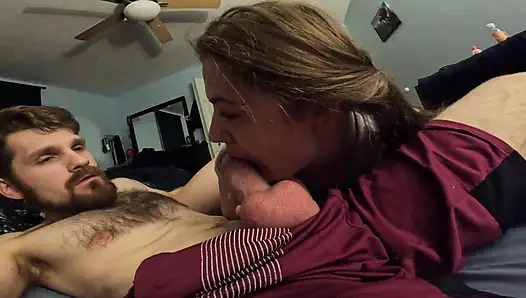 Good girl sucks the life out of that dick