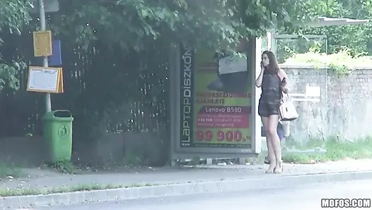 Stranded Teens - Most Girls Would Be Too Shy to Flash a Stranger Their Tits, Not Marina Visconti