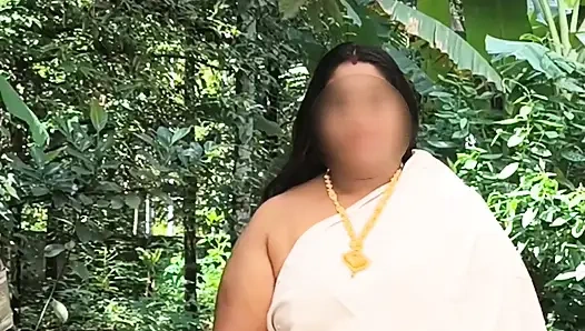 Indian Chubby in Sexy White Dress, Topless Photoshoot