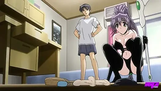 HENTAI PROS - Hitomi’s Jealousy Turns To Pleasure As She’s Double-Stuffed, And Creampied By Akitoshi And Mina
