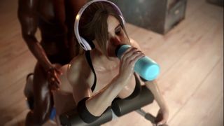 Claire Redfield anal entrenamiento
