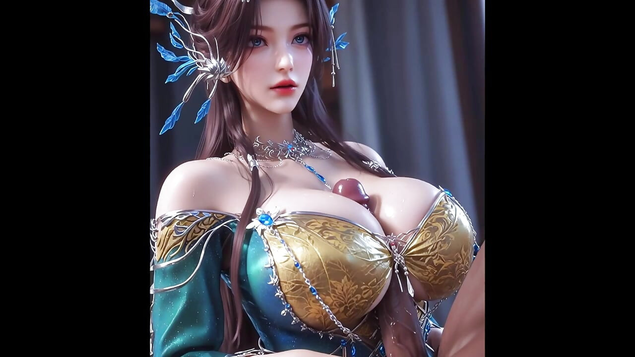 3D-meisje van een andere simulatie- 3D-animatie Hentai