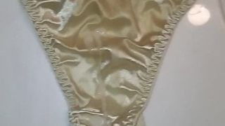 Gold panty cum number 3