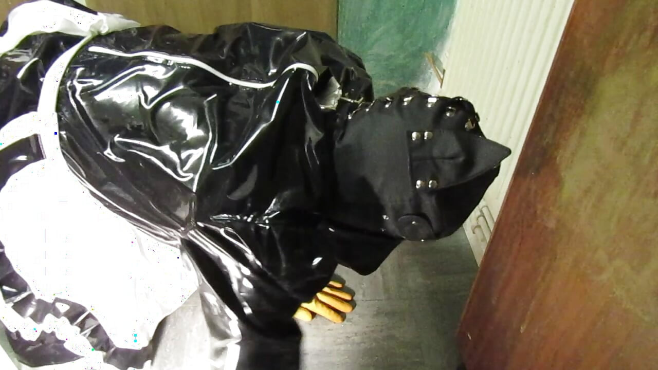 Worthless Sissy Scrubbing Filthy Floor
