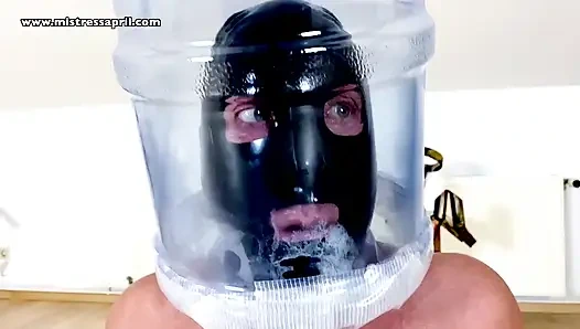 Dominatrix mistress April - Slave in the bottle