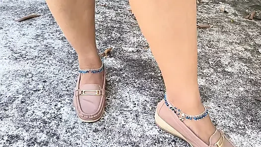 Desi Girl in Skirts, Getting Completely Nude Outdoor