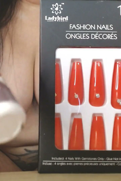 Sharp Red Nails and Thick Red Lipstick