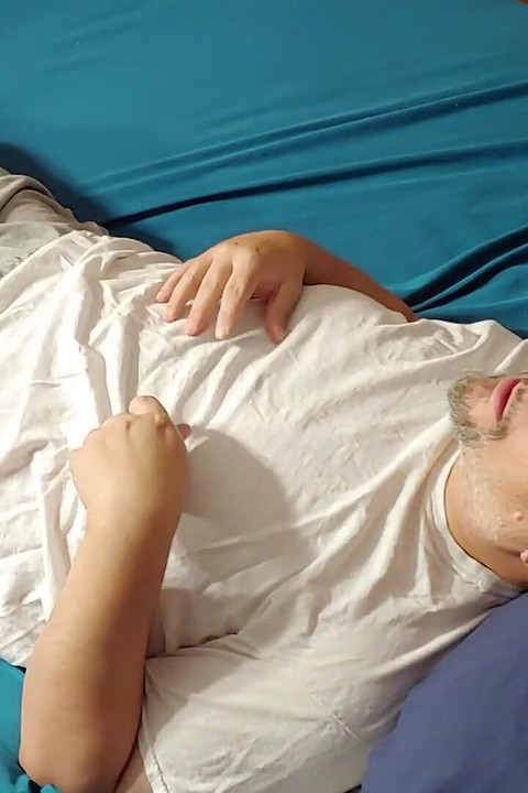 Chubby Guy Strips and Cums