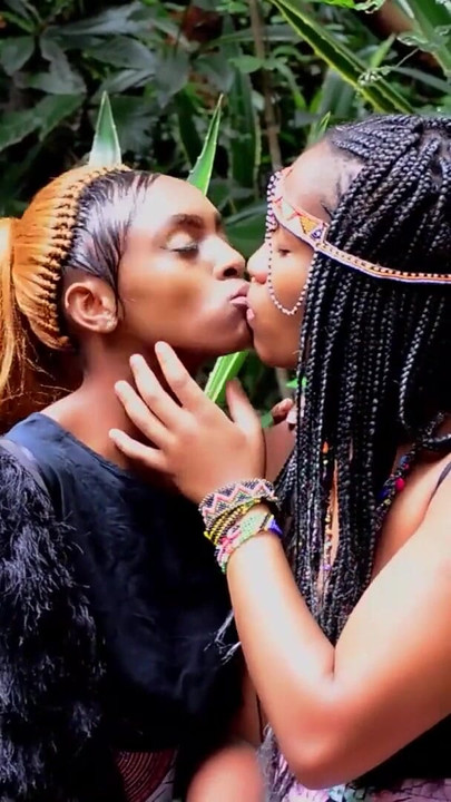Iconic moment from "Horny Big Tits Ebony MILF Craving Black Pussy Tongue Fucks Slutty Teen"