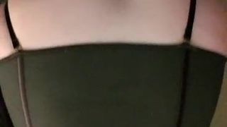 Katie faggot banging her dildo