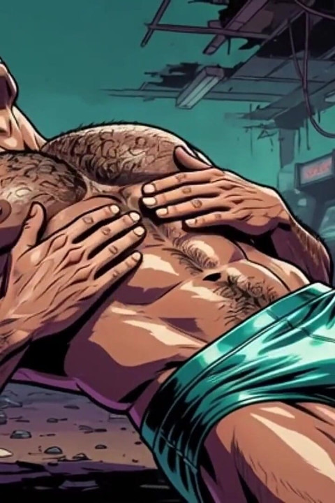 Sweaty Hunks in Arcade Animation