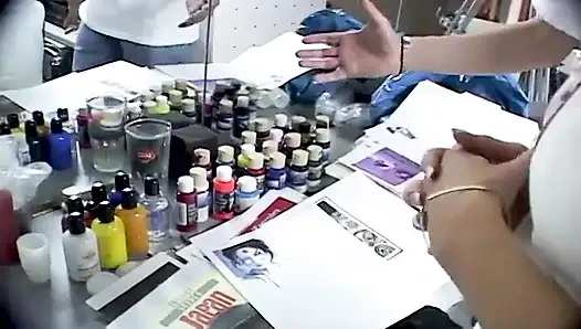 Brittany Andrews Amazing Dragon Body Paint Smoke Tease!