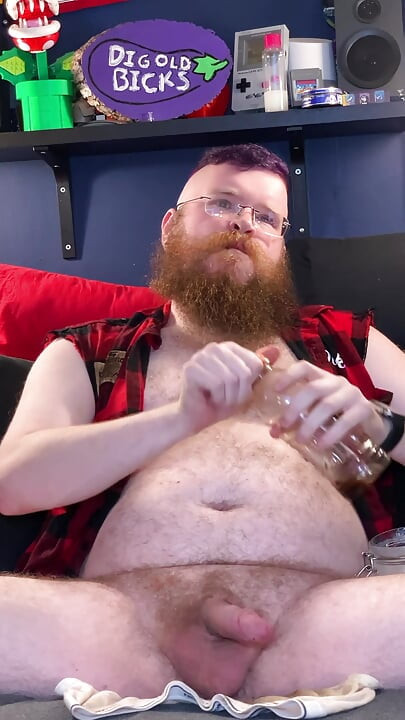 Having a good cock stroking session