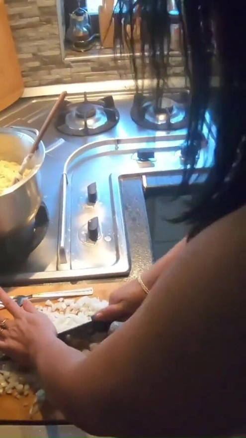 Kitchen Tease – Cooking in Lingerie & Cum on My Ass p1 | Clip 1