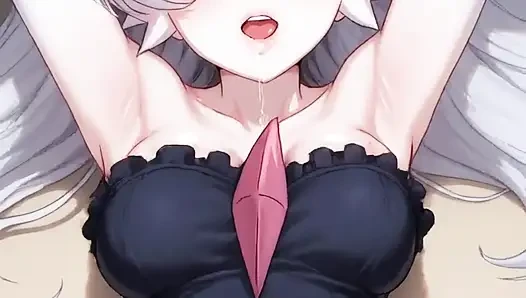 Peri hutan hentai seperti pkmn mengerang di lantai wajah cantik