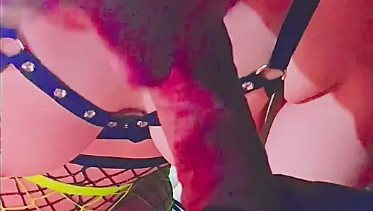 A Nighthore with 2 Phat Lips and thick Cum Stringers