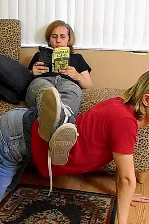 Human Furniture Foot Sub