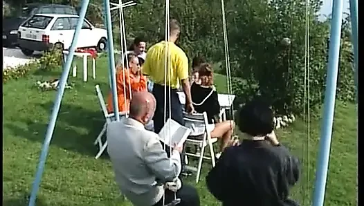German Ladies Are Here to Please Two Guys in Outdoor Session