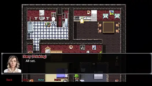 The office wife #2 Simon keeps looking up Stacy's skirt.