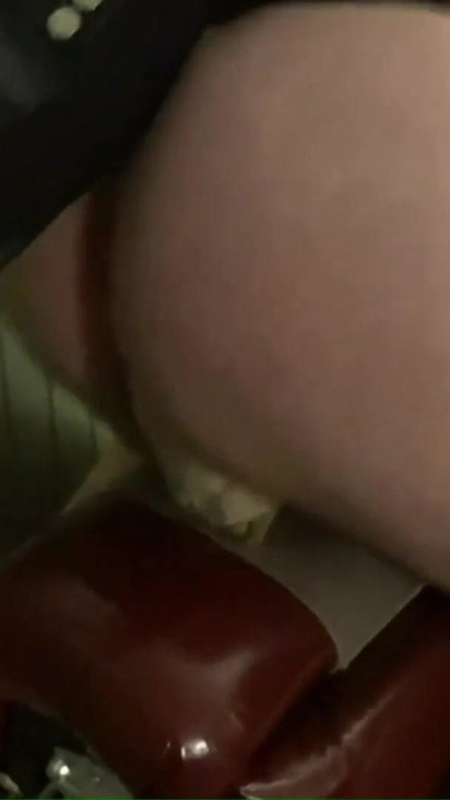 Self Fuck on The Spanking Horse in The Dungeon of Lady Diva Cane | Clip 1
