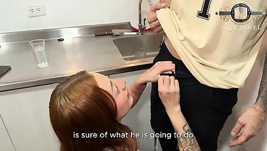 Shairapsychosex Catches Demon Khloee Fucking Her Boyfriend and Decides to Join Her for a Threesome