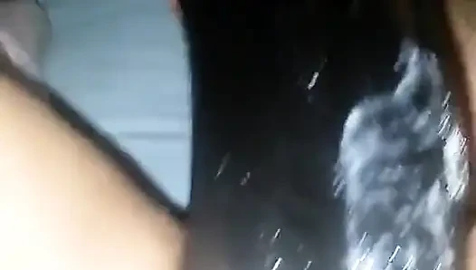 Büyük siyah çift dildo