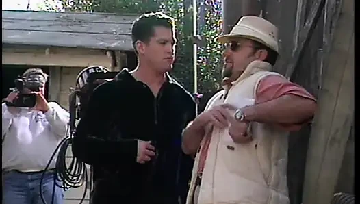 Big cock fucks beautiful brunette with great tits on couch in tiki prison