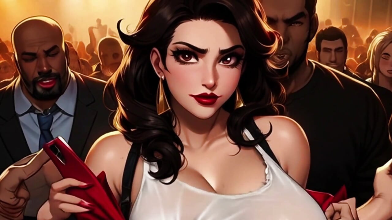 Tifa vú to thích bú cu đen trong toons cay: tifa trong một cái hố rậm rạp