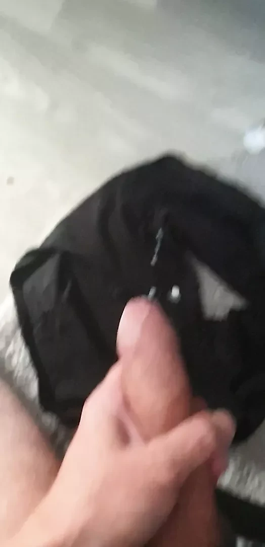 Cum in wifes black panties