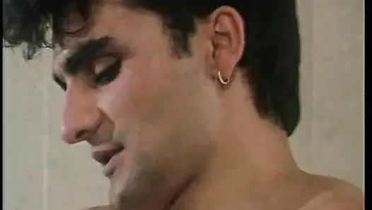 Italian vintage porn: a quicky in the toilet for two young pigs