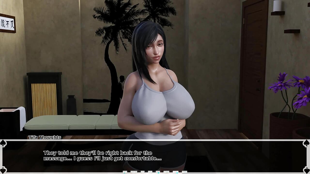 Tifa's Dark Heaven Asian Chick with Big Tits Experiences Carnal Pleasure and Squirts While Massaged by Big Muscular African Guy