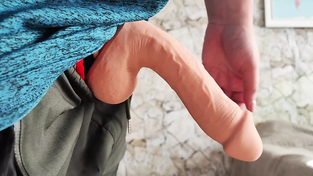 Young amateur with giant penis loves to touch his big thick penis