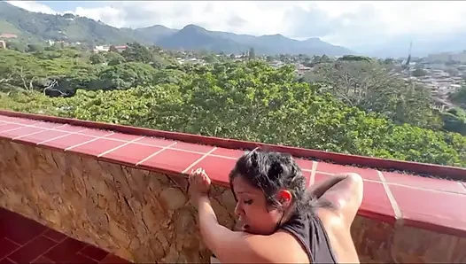 big ass stepdaughter is fuck while my wife is away. I cum in her mouth.  Latina