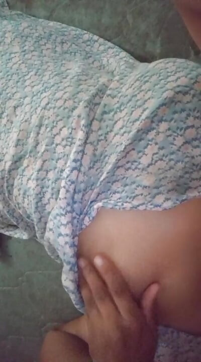 Young Sri Lankan intern trying hard sex during the lunch break with her Dildo