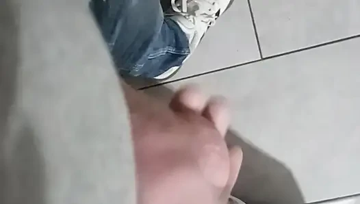 Cock and Balls beat with spatula  hard