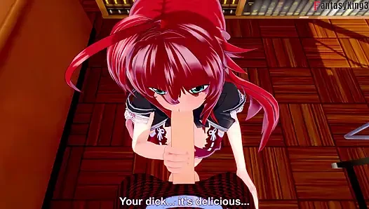 Seks rias gremory di perpustakaan - serial dxd ntr madness