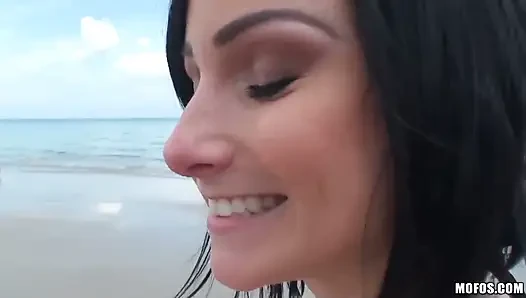 Lets Try Anal - Black Haired Veruca James Takes Some Rough Anal