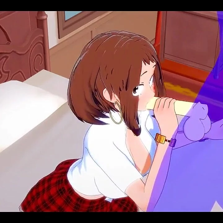 My Hero Academia Hentai - Uraraka Blowjob and Fucked - Japanese Asian Manga Anime Film Game Porn