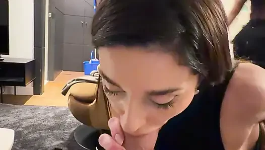 Doubleblowjob with My Friend Luiza Marcato