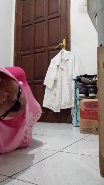 Emotional moment from "Hello Kitty Swimsuit Hogtied Hijab"