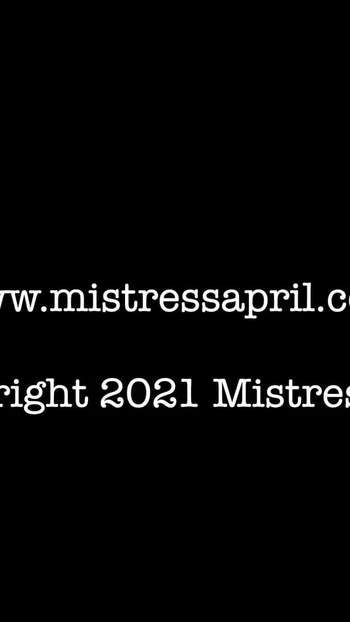 Jaw-dropping moment from "Dominatrix Mistress April - Get it out of me"
