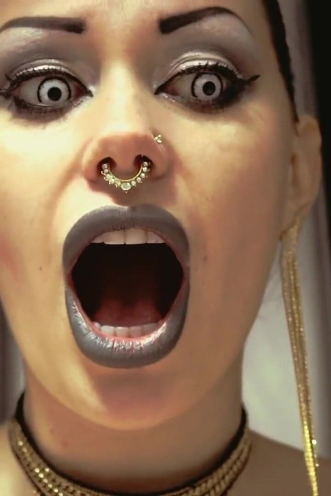 Premature cumer swallowed alive after quick fuck with demoness!